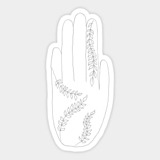 Nature Hand Sticker